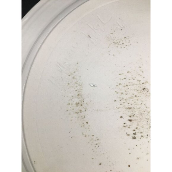 Hand-Painted Floral Chip & Dip Platter By Hellman & Hekel Pottery - Picture 7 of 7